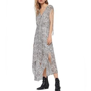 ALLSAINTS Kamila Zed Zebra Print Dress